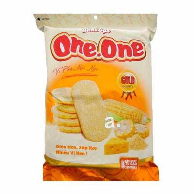 Bánh gạo vị Phô mai Ngô One one 118g