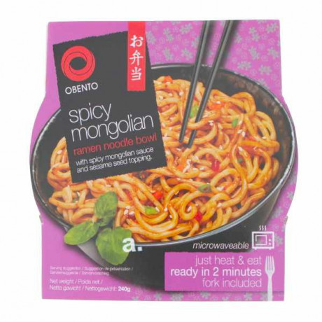 Mì ramen cay Mongolian Obento 240g