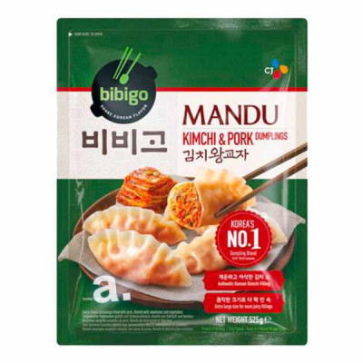Bibigo há cảo Mandu Kimchi thịt lợn 525g