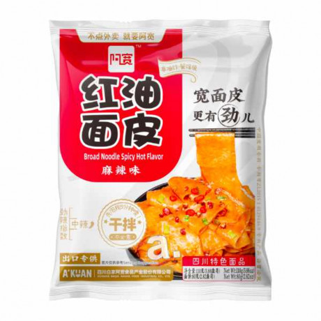Baijia broad noodle Hot flavour 110g