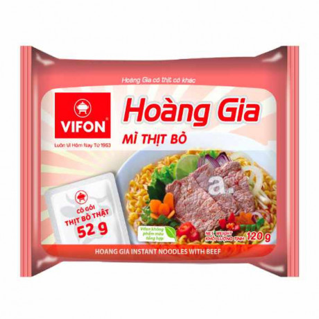Vifon Hoang gia instant noodle beef 120g