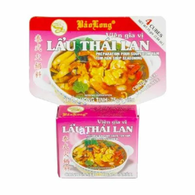 Viên gia vị lẩu thái Bảo long 75g