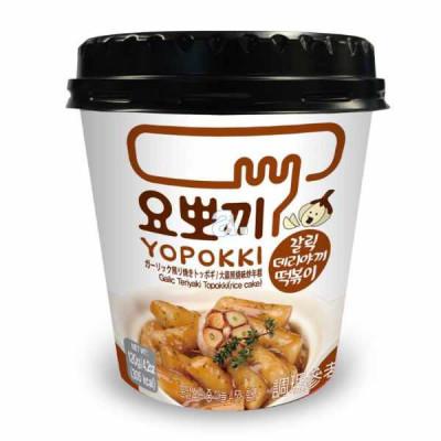 Yopokki Bánh gạo Topokki vị Tỏi Teriyaki 120g